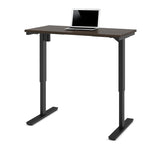 Bestar 24 Inch x 48 Inch Electric Height Adjustable Table in Dark Chocolate