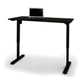 Bestar 30 Inch x 60 Inch Electric Height Adjustable Table in Dark Chocolate