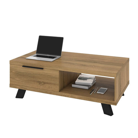 Bestar Auva 48W Coffee Table in maple brown