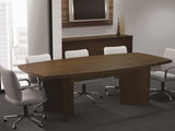 Bestar Boat Shaped Conference Table With 1 3/4" Melamine Top In Chocolate