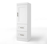 Bestar Edge 2-Drawer Storage Unit w/Door in White