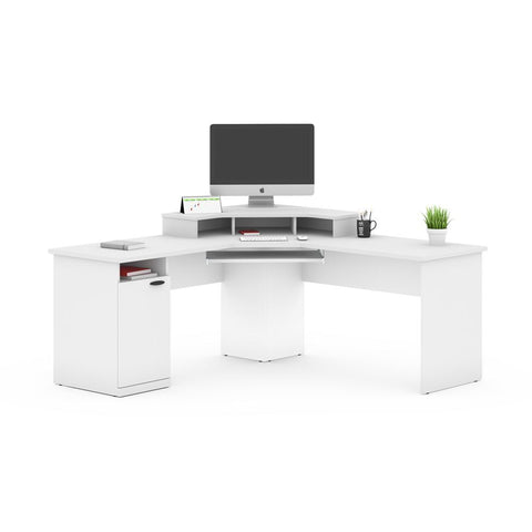 Bestar Hampton 71W Corner Desk in white