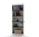 Bestar Innova Bookcase in White & Antigua
