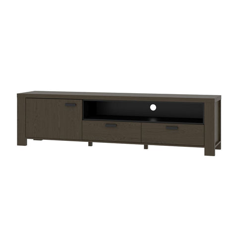 Bestar Perse 76W TV Stand in smoky grey