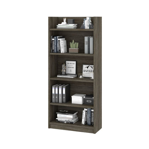 Bestar Pro-Linea 30W Standard bookcase in walnut grey
