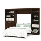 Bestar Pur 120" Full Wall Bed Kit In Chocolate