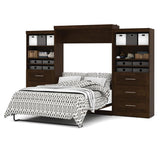 Bestar Pur 136" Queen Wall Bed Kit In Chocolate