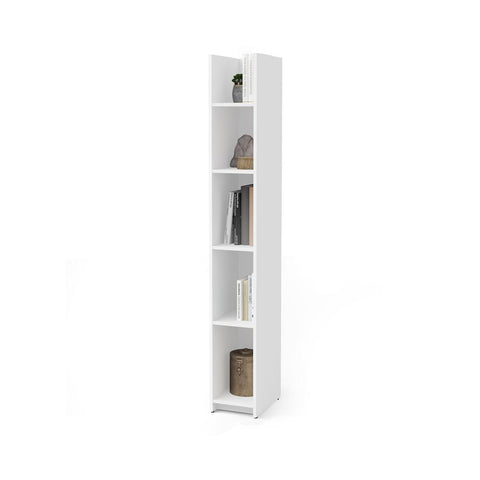 Bestar Small Space 10" Narrow shelving unit in white