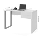 Bestar Solay Computer Desk in White