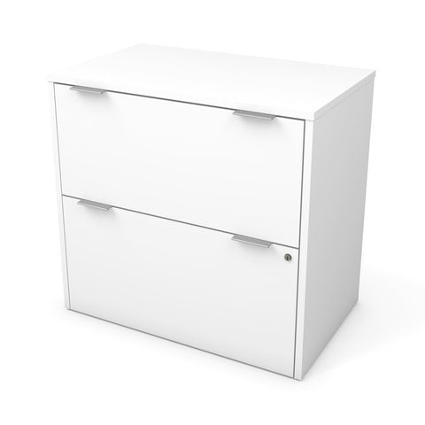 Bestar i3 Plus 31W Lateral File Cabinet in white