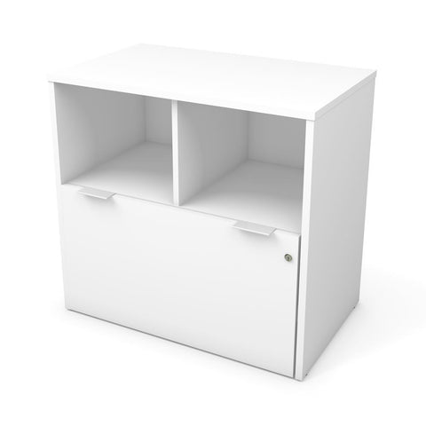 Bestar i3 Plus 31W Lateral File Cabinet with 1 Drawer in white