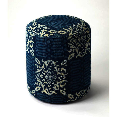 Butler Accent Seating Samode Blue Pouffe