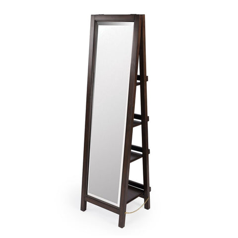 Butler Adela Dark Brown Mirror with Shelves