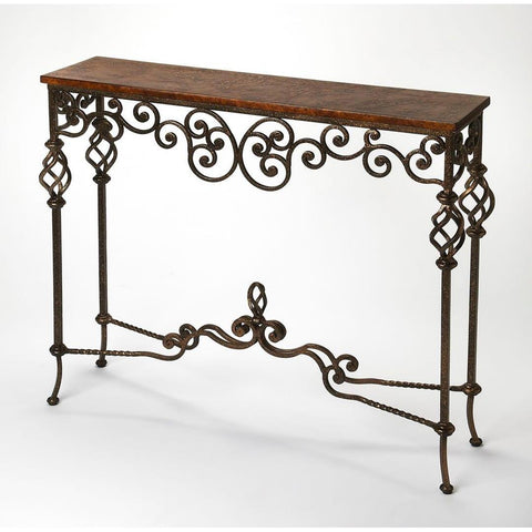 Butler Algiers Wrought Iron Console Table