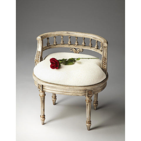 Butler Artists' Originals Vanity Seat In Gilded Cream