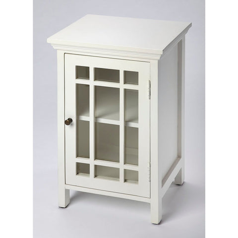 Butler Baxter Glossy White Chairside Chest