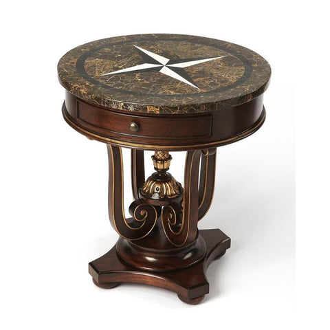 Butler Capela Fossil Stone Accent Table