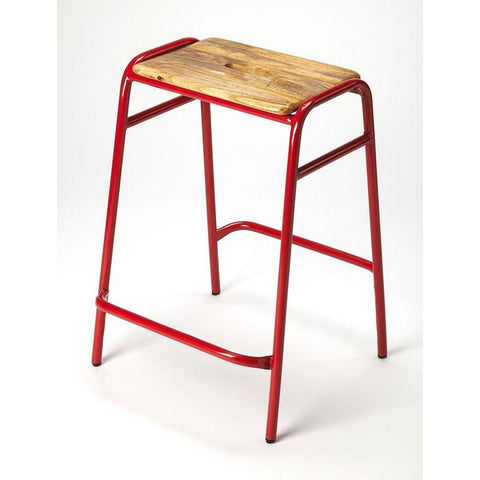Butler Dawson Red Counter Stool