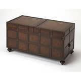 Butler Dennard Faux Leather Trunk Cocktail Table