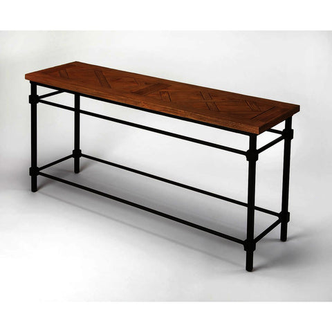 Butler Industrial Chic Flagstaff Iron & Wood Console Table
