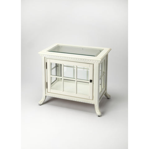 Butler Masterpiece Chopin Chair-Side Curio Table In Cottage White