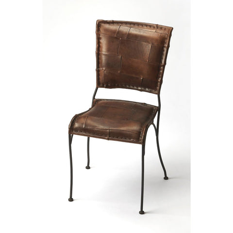 Butler Maverick Iron & Leather Side Chair