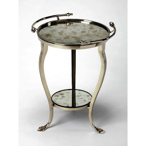 Butler Modern Expressions Viola Metal & Mirror End Table