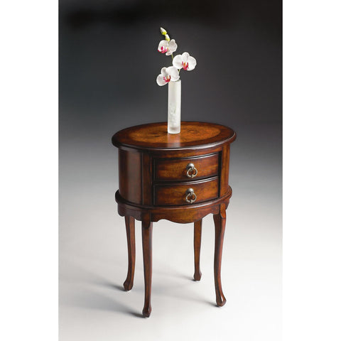 Butler Plantation Cherry Oval Side Table