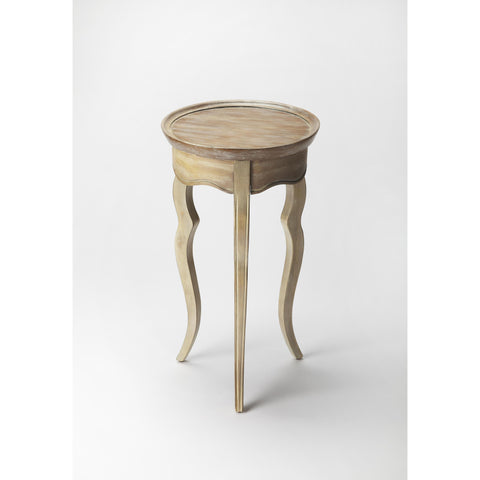 Butler Plantation Cherry Sophia Round Accent Table In Driftwood