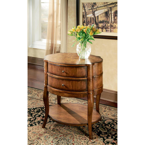 Butler Transitions Jarvis Oval Side Table In Umber