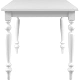 Camden Isle Philippe Dining Table, White