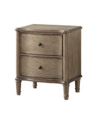 Comfort Pointe Alden Washed Sand Two Drawer Nightstand