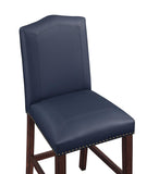 Comfort Pointe Carteret Navy Leather Counter Stool