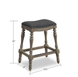 Comfort Pointe Collins Saddle Seat Counter Stool