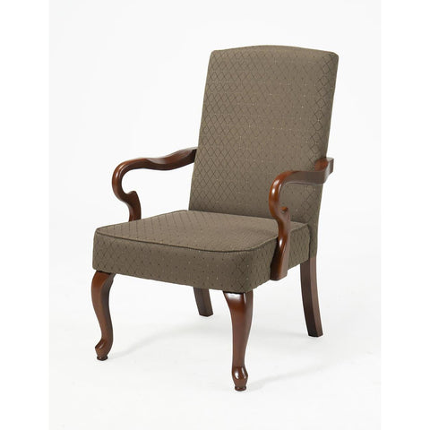 Comfort Pointe Crystal Chocolate Gooseneck Arm Chair