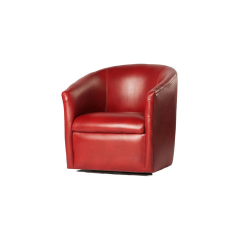 Comfort Pointe Draper Red Swivel Chair
