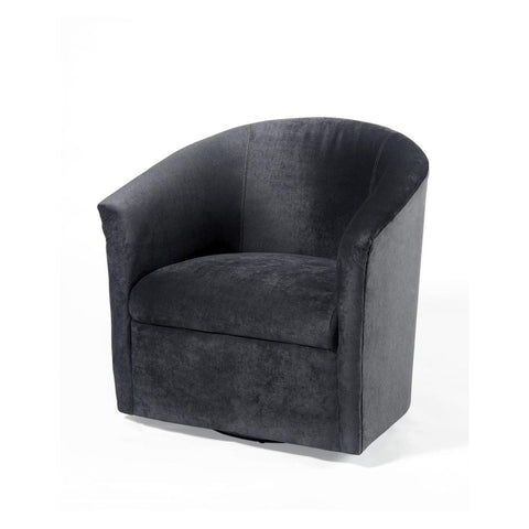 Comfort Pointe Elizabeth Charcoal Swivel Chair