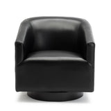 Comfort Pointe Gaven Black Wood Base Swivel Chair