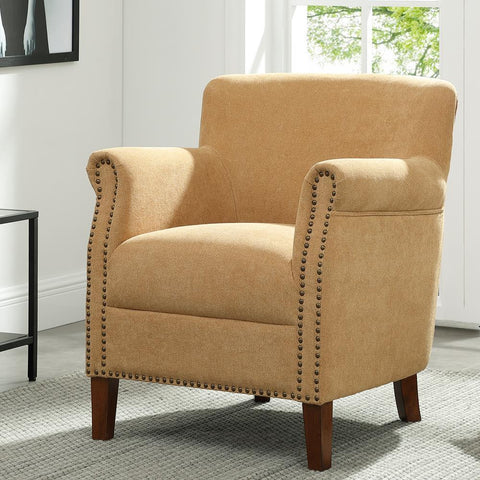Comfort Pointe Holly Sea Oat Fabric Club Chair