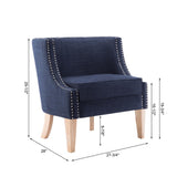 Comfort Pointe Kacey Navy Barrel Chair