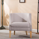 Comfort Pointe Kacey Taupe Barrel Chair