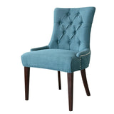 Comfort Pointe Madelyn Tufted Chair in Cherry & Caribbean