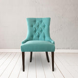 Comfort Pointe Madelyn Tufted Chair in Cherry & Ocean