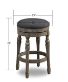 Comfort Pointe Maxwell Backless Swivel Counter Stool