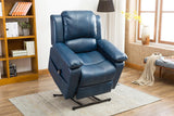 Comfort Pointe Spence Leather Gel Lift Chair in Navy Blue