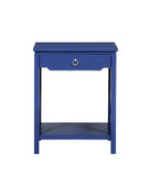 Comfort Pointe Thomas Navy Blue Chippendale-Style Nightstand