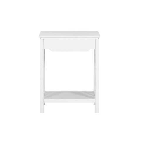 Comfort Pointe Thomas White Chippendale-Style Nightstand