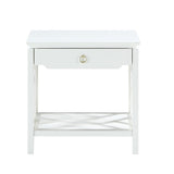Comfort Pointe Thomas White Chippendale-style End Table