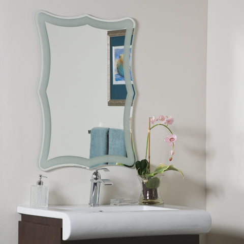 Decor Wonderland Coquette Frame-less Bathroom Mirror