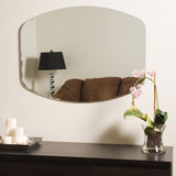 Decor Wonderland Frameless Oval Beveled Mirror